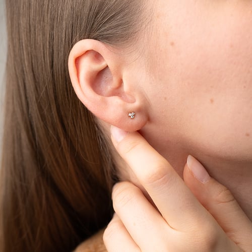 Set minimalistických šperkov s tromi lab-grown diamantmi Milton