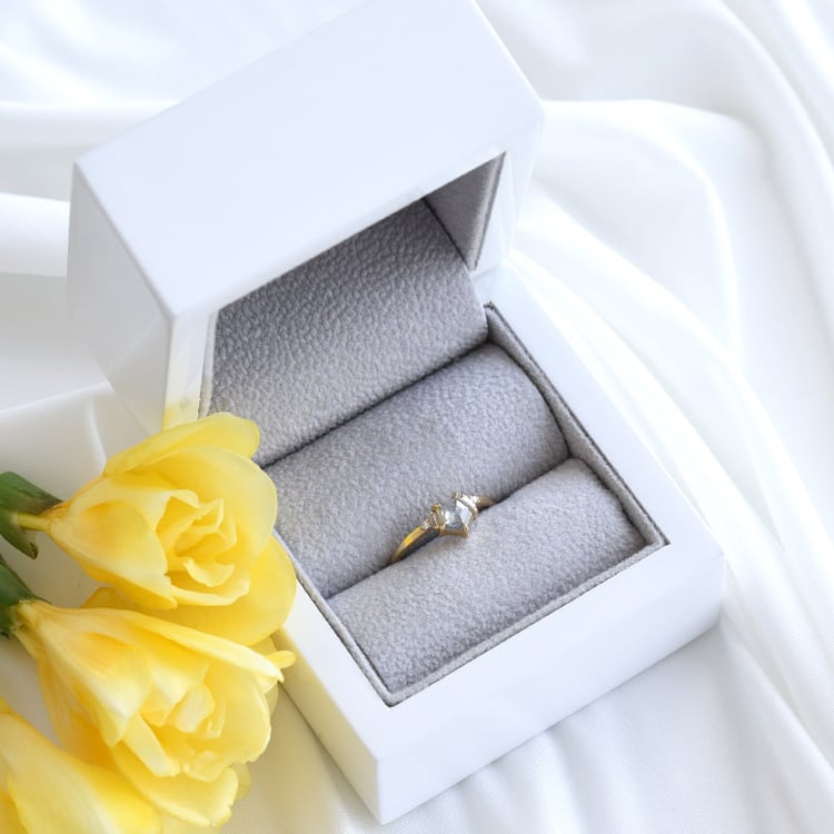 Diamantový prsteň zo zlata 82462