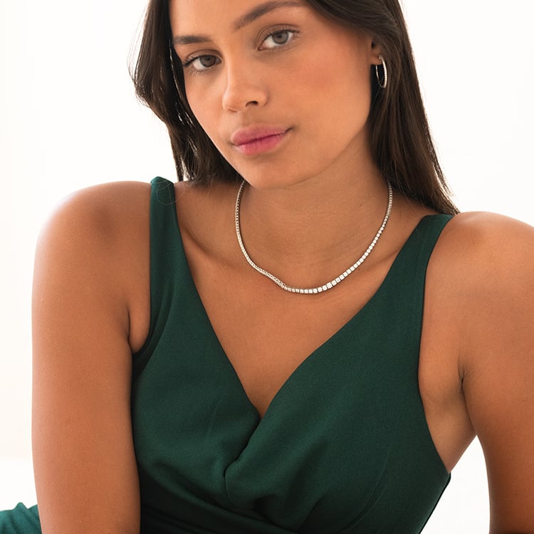 Zlaté flexi kruhové náušnice s diamantmi Tomlin 143293