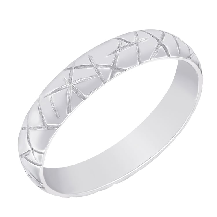 Pánsky prsteň s ryhami 58875