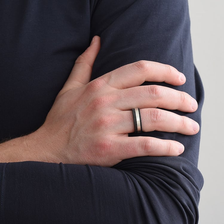 Pánský snubný prsteň 79655