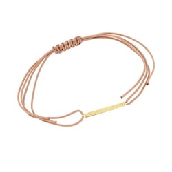 Strieborný povrázkový náramok s gravírom Barr