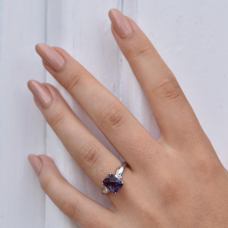 Zlatý prsteň s alexandritom 32946