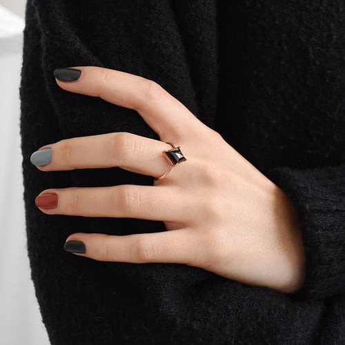 Minimalistický prsteň so salt and pepper diamantom Brogan