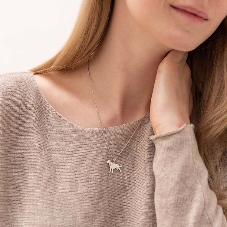 Prívesok v tvare psa s gravírom Labrador Retriever 98167