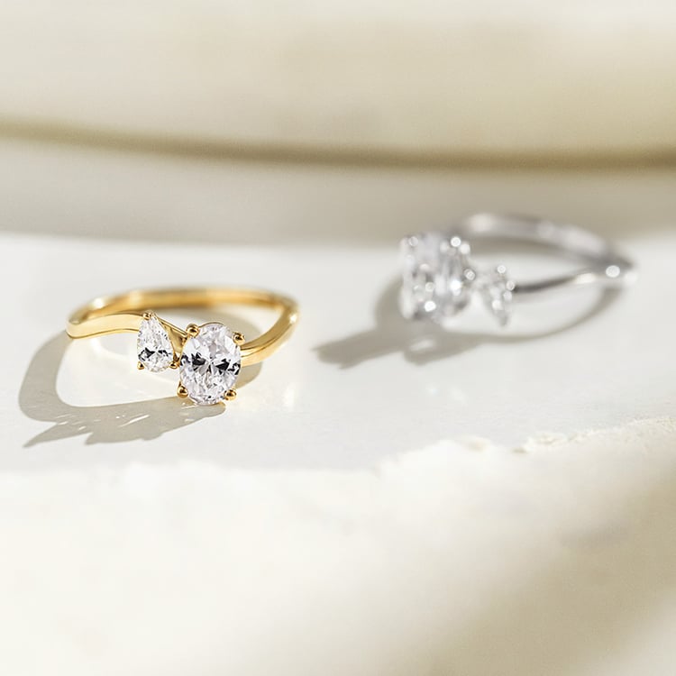 Zvlnený zásnubný prsteň 154902