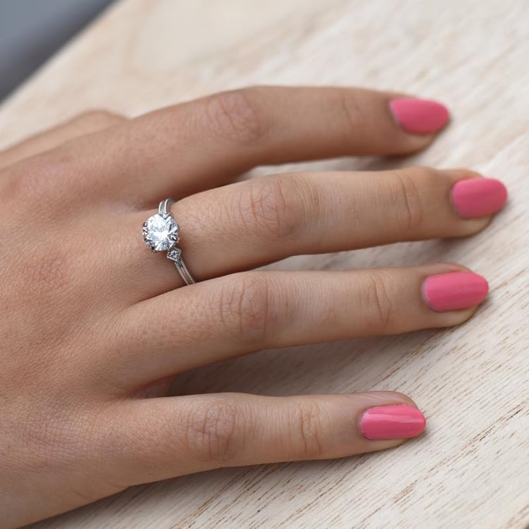 Zlatý prsteň s diamantmi 48161