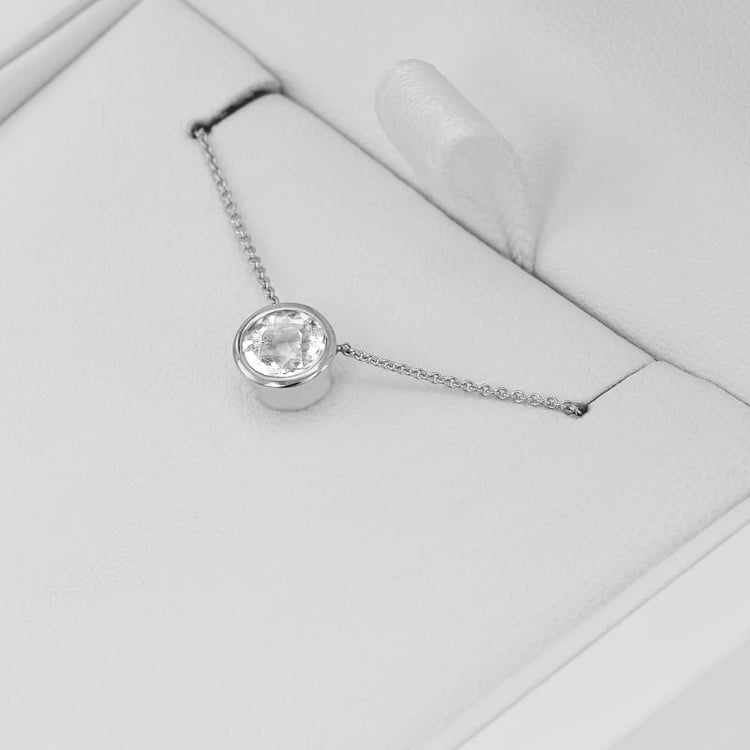 Platinový náramok s moissanitom 71697