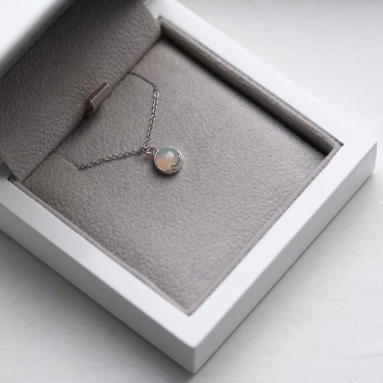 Zlatý opálový náhrdelník 24953