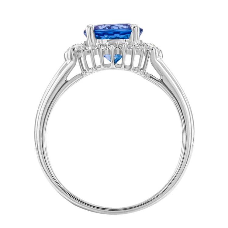 Tanzanitový zlatý prsteň 30170