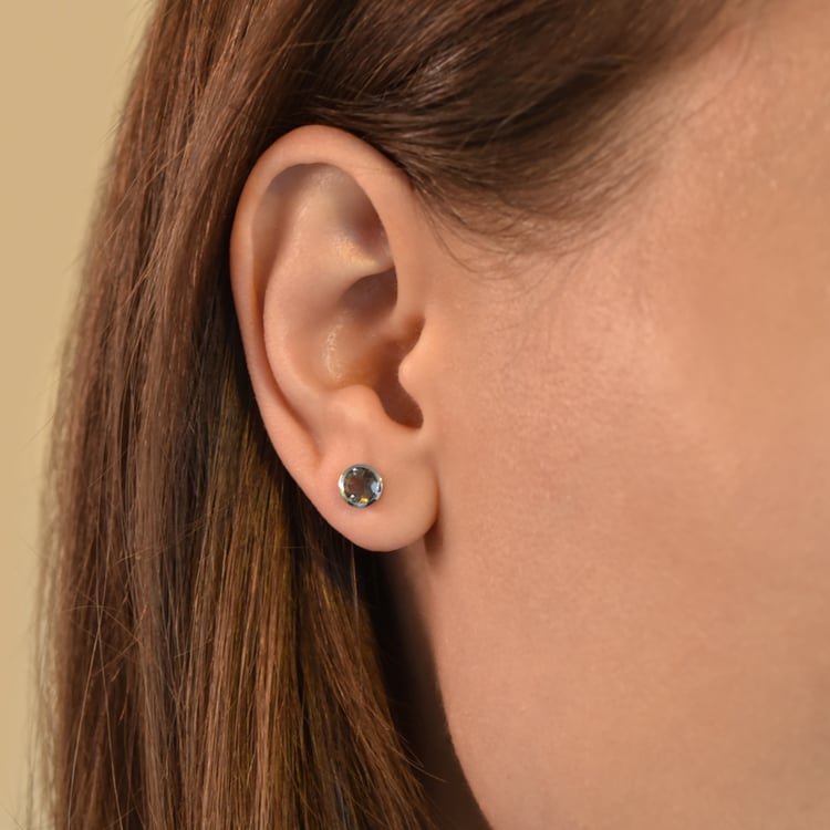 Bezel náušnice so záhnedou Sontre 105583