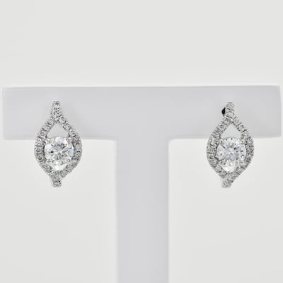 Náušnice s diamantmi