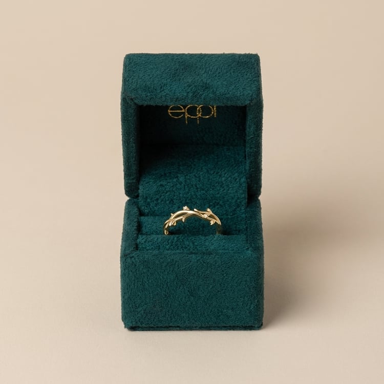 Rozvodový zlatý prsteň s naturálnym motívom Merle 166472