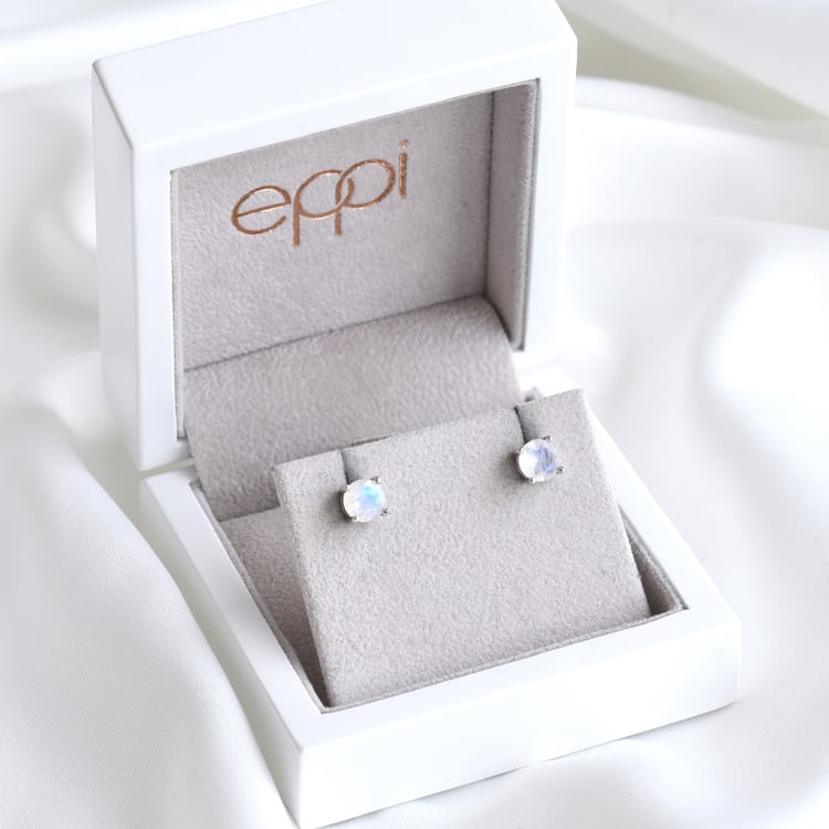 Zlaté náušnice s mesačnými kameňmi 79982