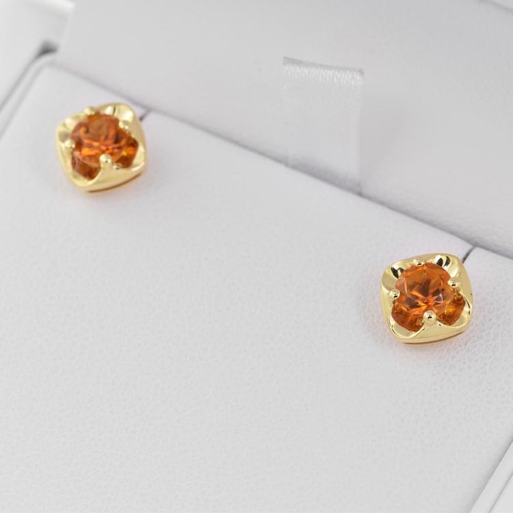 Náušnice s citrínmi 27157