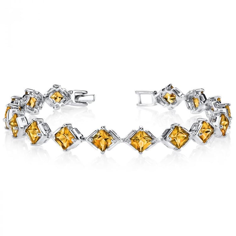 Princess citríny v elegantnom náhrdelníku Jacelyn