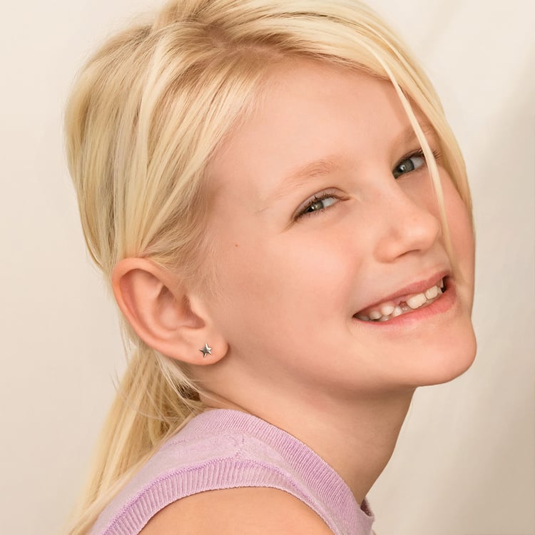 Skrutkovacie náušnice v tvare hviezdičiek Malý princ 164334