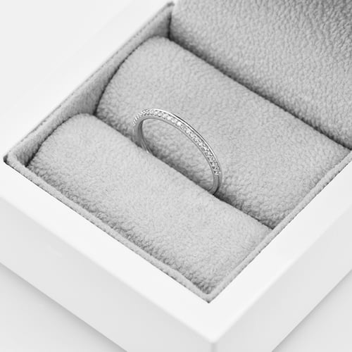 Zlatá eternity obrúčka s diamantmi Maura