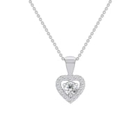 Prívesok s diamantovým halo srdcom Japera