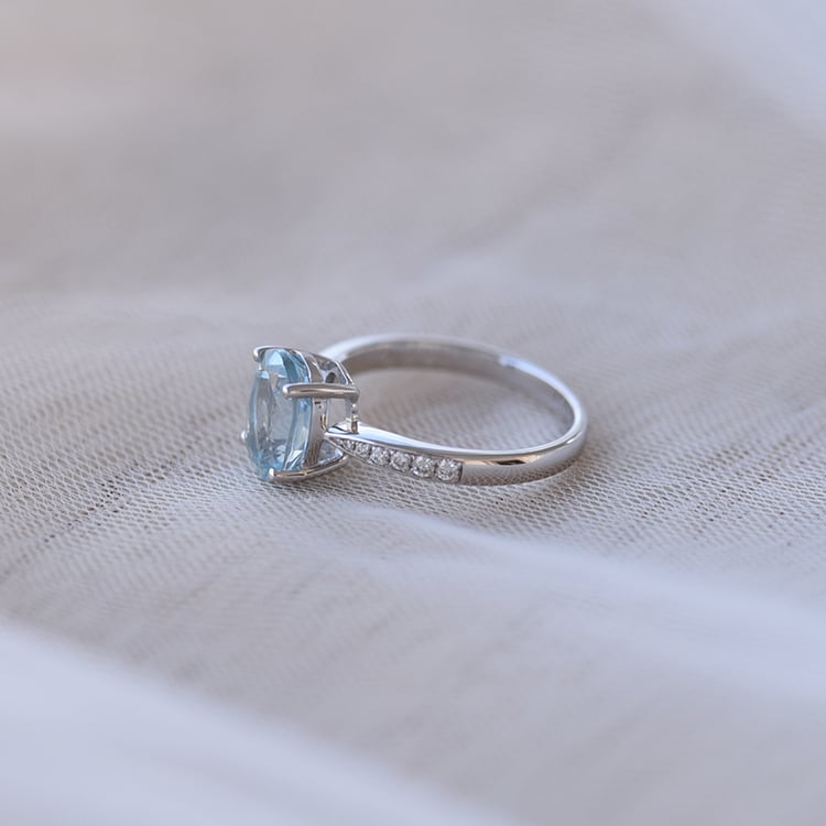 Prsteň s akvamarínom 62033