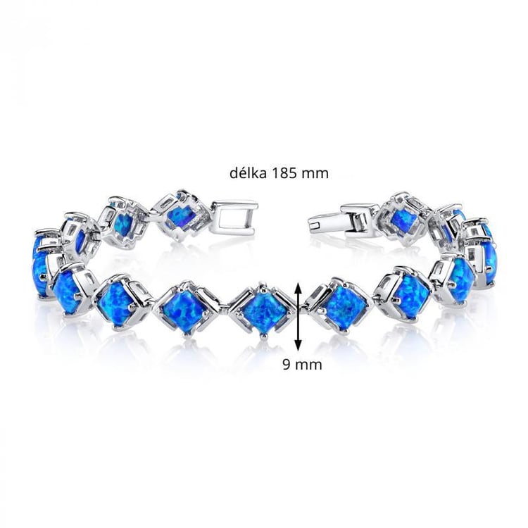 Čarovný strieborný náramok s opálmi Kames 6303