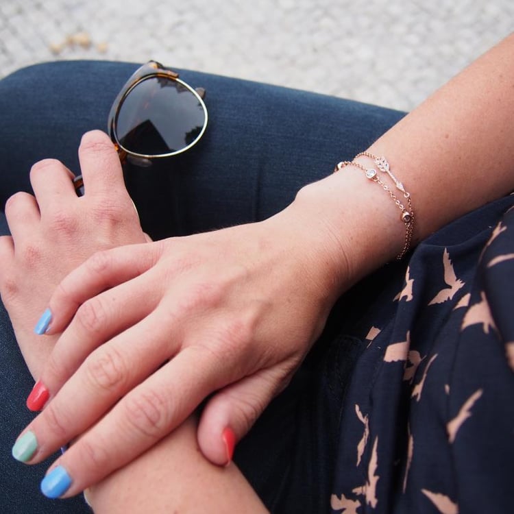 Náramok so zirkónmi 11858