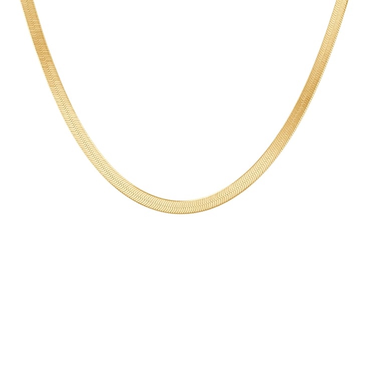 Herringbone plochá retiazka 45 cm zo striebra