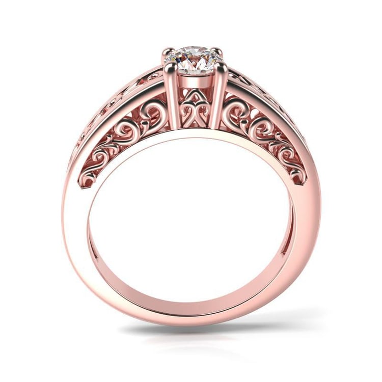 Prsteň z ružového zlata 64892