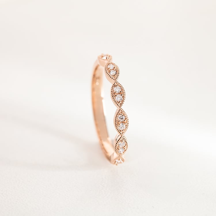 Vintage obrúčka s lab-grown diamantmi a pánsky komfortný prsteň Jelani 148029