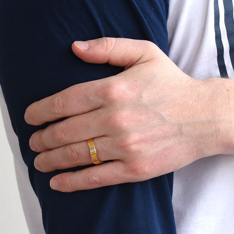 Pánský snubný prsteň 77733