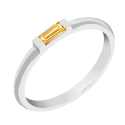 Minimalistický prsteň s citrínom Zindy