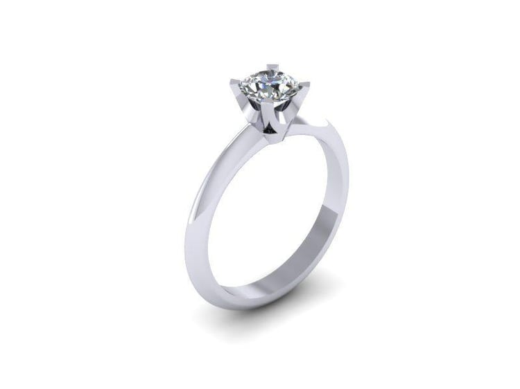 Zlatý zásnubný diamantový prsteň Onya 6673