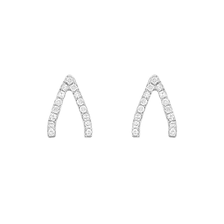 Minimalistické náušnice s diamantmi