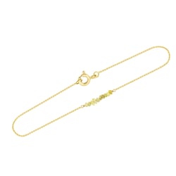 Zlatý náramok so žltými nebrúsenými diamantmi Fionne