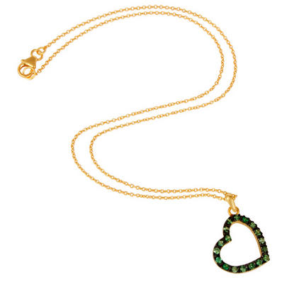 Pozlátený strieborný náhrdelník Laina 6624