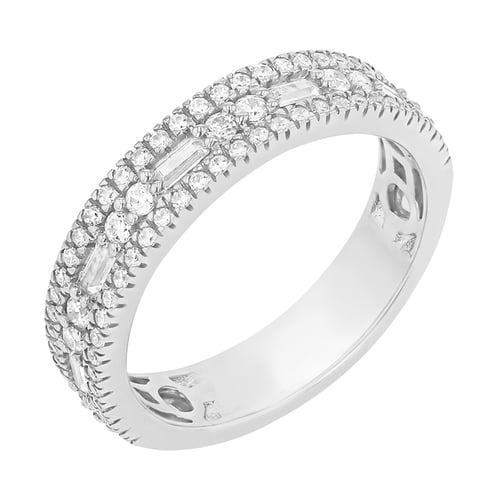 Luxusný half eternity prsteň s diamantmi Adallin