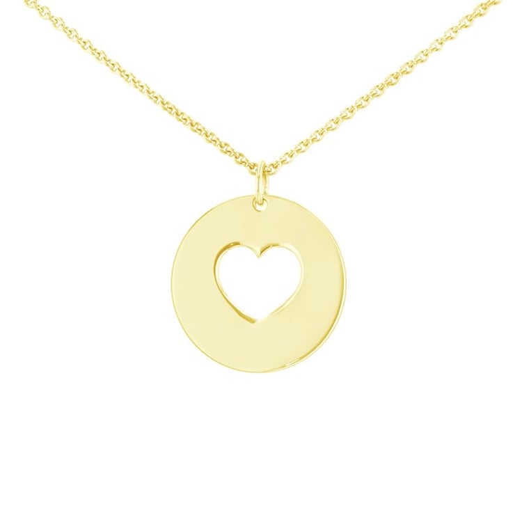 Strieborný prívesok srdce disc