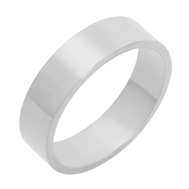 Pánský snubný prsteň z bieleho zlata 77897