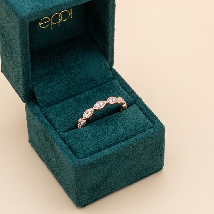 Diamantový rozvodový eternity prsteň zo zlata Ymir 166465