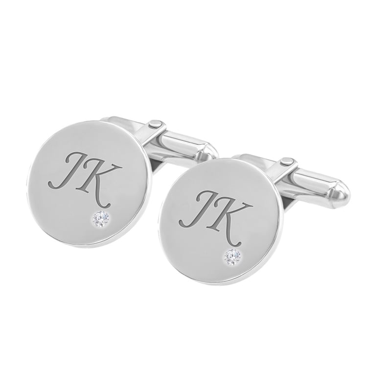 Strieborné manžetové gombíky