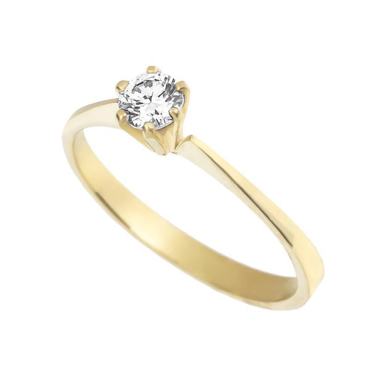 Zásnubný prsteň s 0.13ct diamantom Yenta