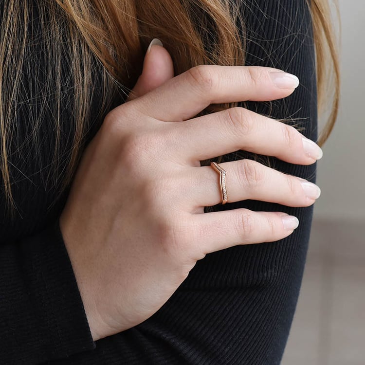 Diamantový vykrojený eternity prsteň 89991