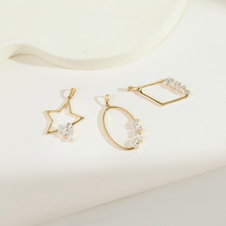 Zlatý prívesok s lab-grown diamantom 164866