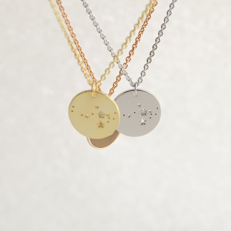 Platinový prívesok so súhvezdím a diamantom Meri 144839