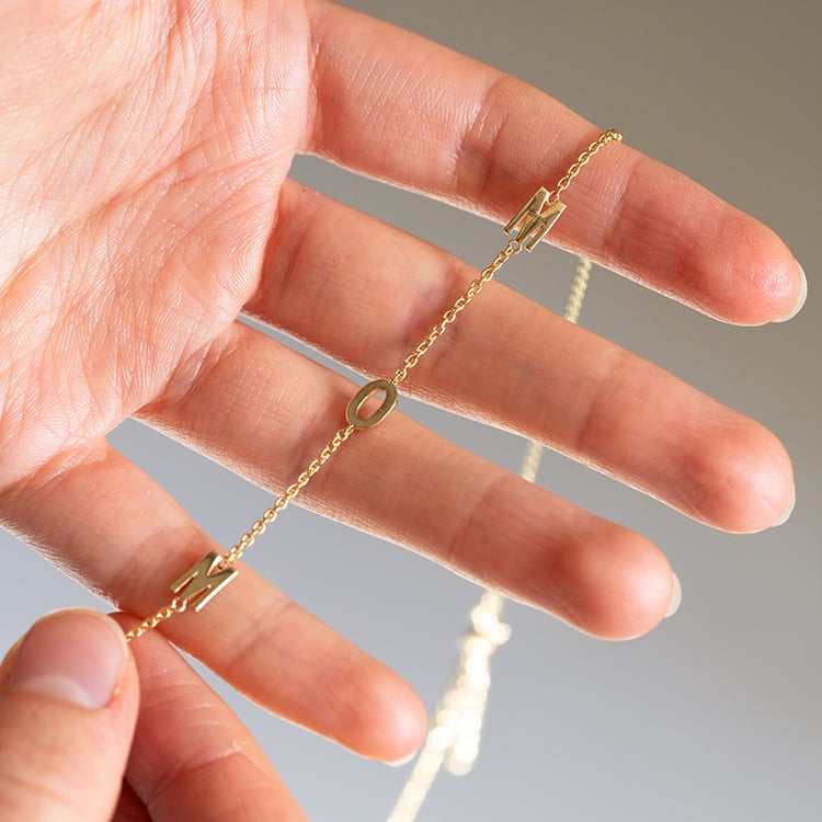 Náhrdelník s 3 písmenami vašej voľby Lupe 145526