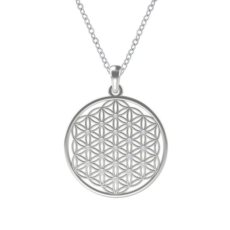 Kvet života v prívesku s diamantmi Yane 114435