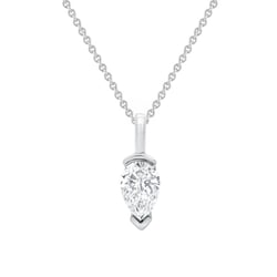 Minimalistický prívesok zo zlata s lab-grown diamantom v tvare pear Malena