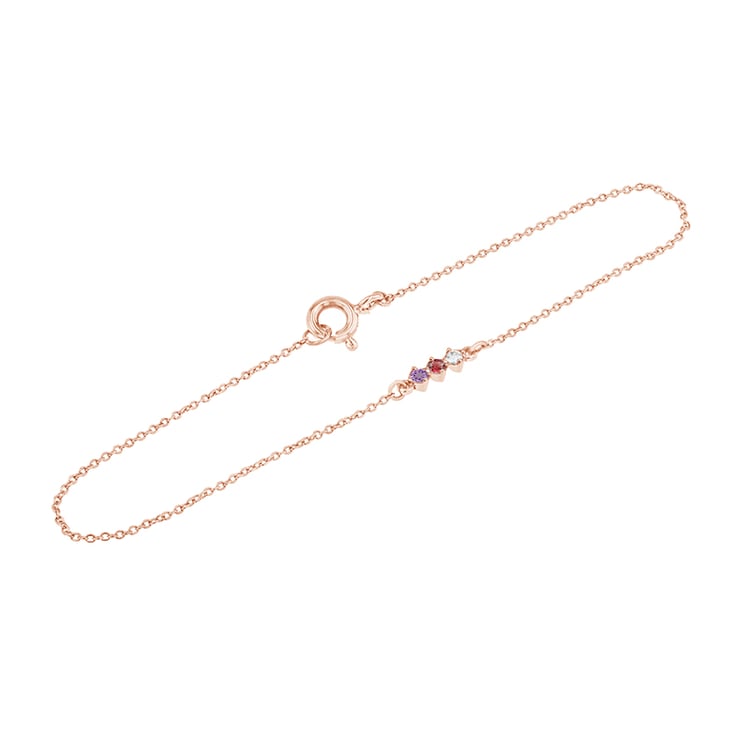 Minimalistický náramok s drahokamami podľa vášho výberu Ruby