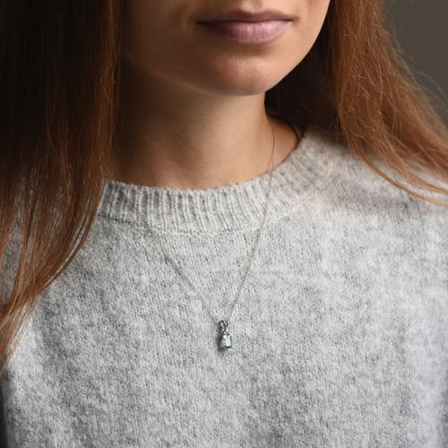 Zlatý prívesok s akvamarínom a diamantmi Edlin