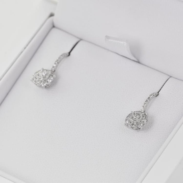 Náušnice s diamantmi 27009